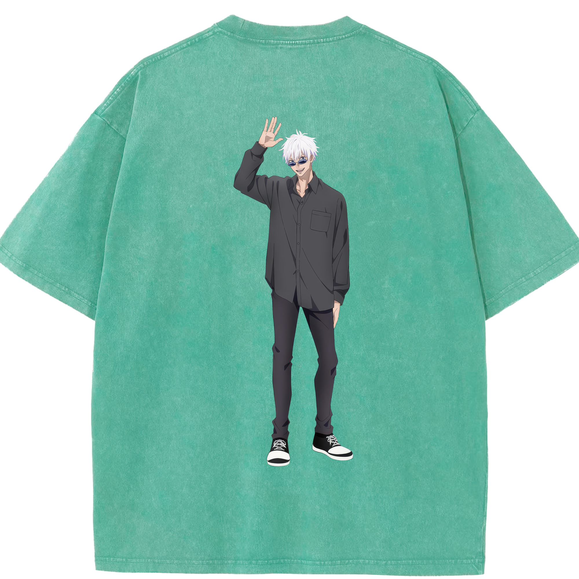 （画像用） 呪術廻戦 Jujutsu Kaisen 綿100% ヴィンテージ風 半袖Tシャツ（背面プリント）